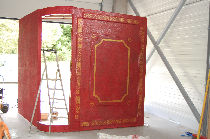Oversized book in polyester
