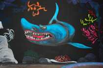  Dcors black light : requin.