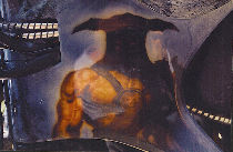 Een andere zicht van een verpersoonlijke chopper.